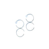 'Circa Earrings' Silver