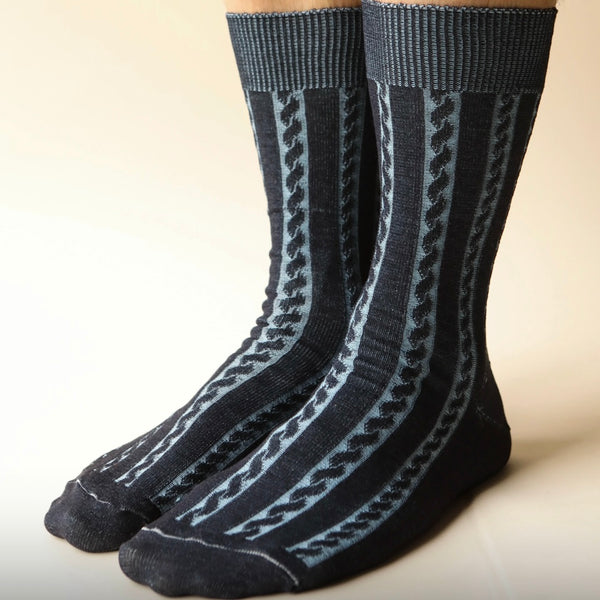 'Cable Sock' Assorted Colours