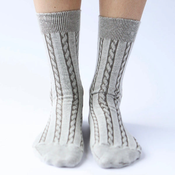 'Cable Sock' Assorted Colours