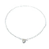 'Heart Toggle Necklace' Silver