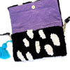 'Tufted Clutch/Crossbody Bag' Assorted Colours