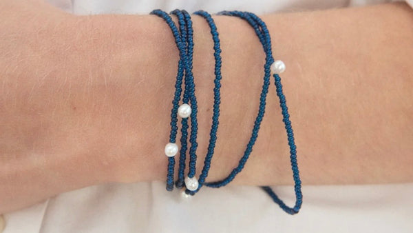 'Olivia Necklace' Blue