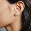 'Ellis Pearl Stud' Sterling Silver or Gold