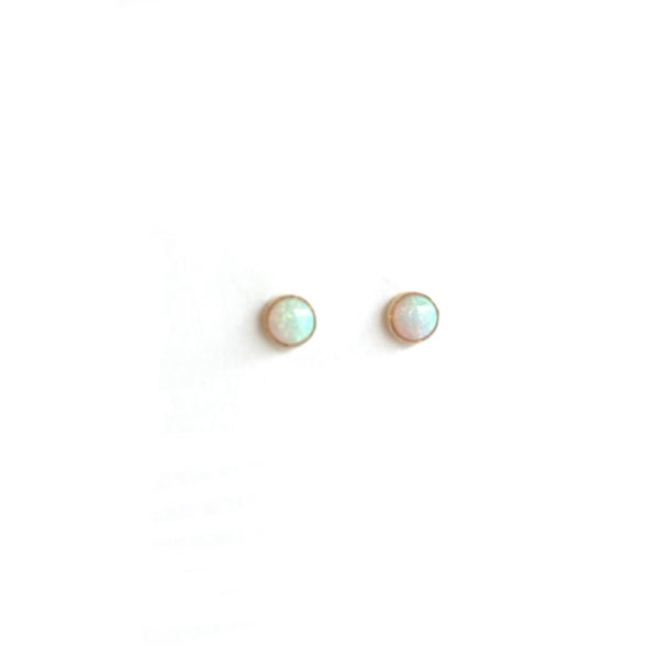 'Opal Stud' Silver or Gold