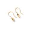 'Small Sage Drop Earrings' Sterling Silver or Gold