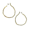 'Bifora Hoops' Polished Brass