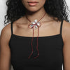 'Flower Necklace' Red