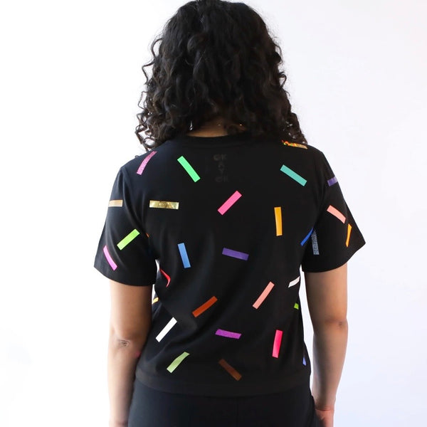 'Confetti Tee' Natural, Black, or Sepia