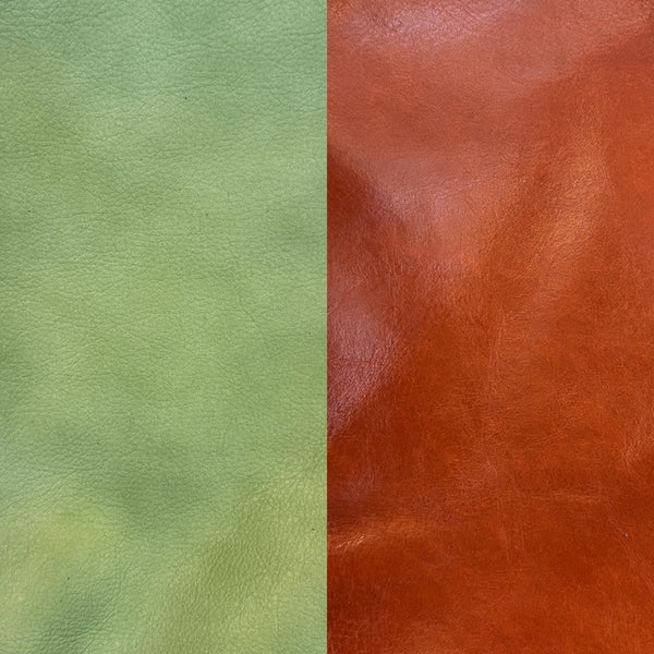 'Two Toned Leather Clutch' Assorted Combinations