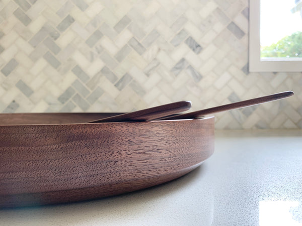 'Salad Bowl with Servers' Walnut