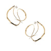 'Bifora 2 Hoops' Polished Brass
