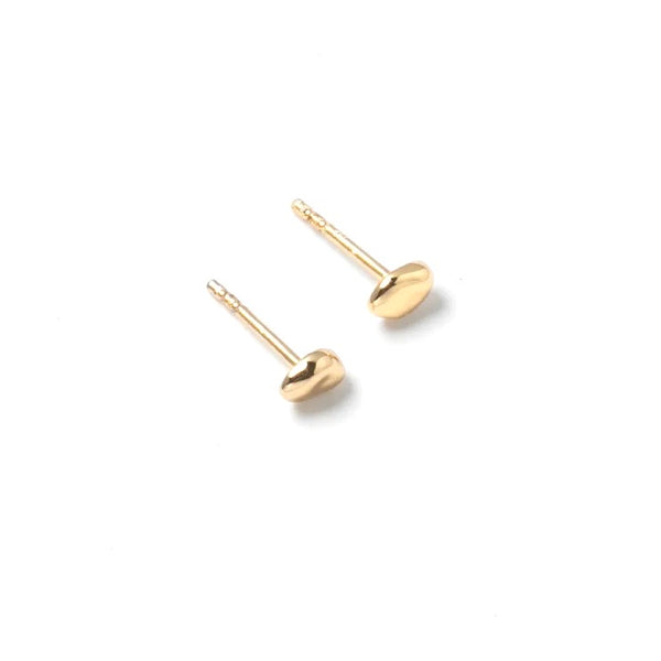 'Small Bean Studs' Gold or Silver