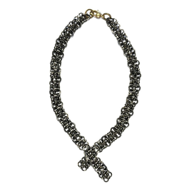 'Ozette Necklace' Antiqued Silver or Brass