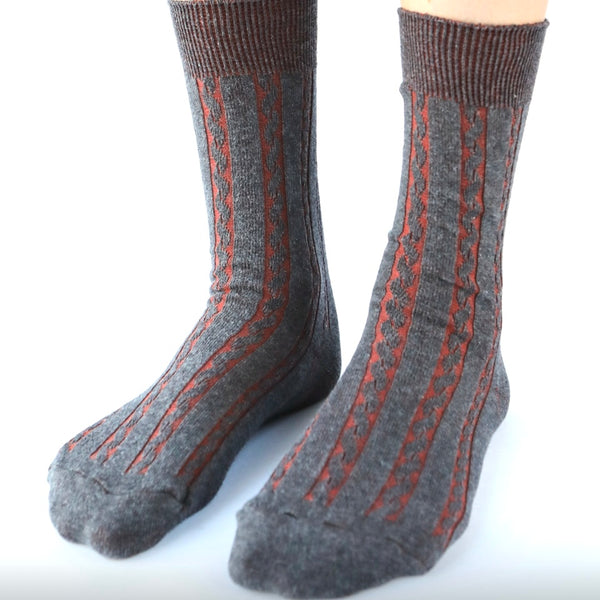 'Cable Socks' Assorted Colours