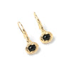 'Georgia Onyx Dangles' Gold