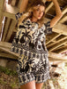 'Magnolia Top' Santorini Print