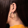 'Bifora 2 Hoops' Polished Brass