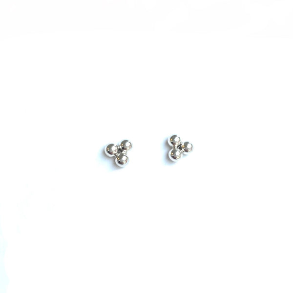 'Trio Studs' Silver or Gold