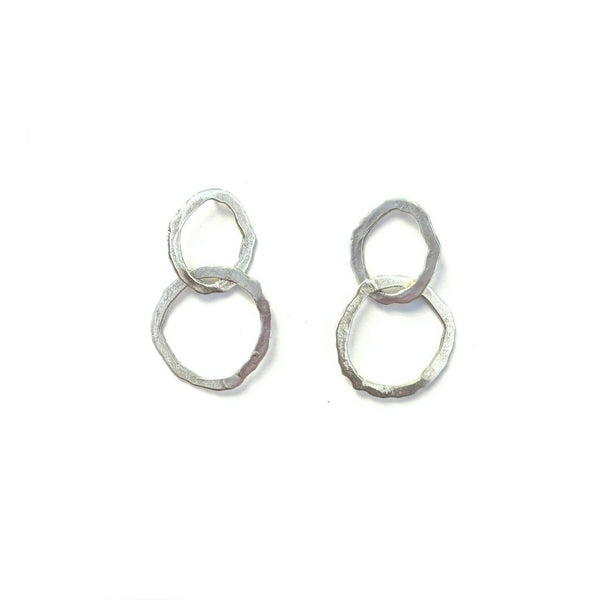 'Flora Dangles' Oxidized Silver, Polished Silver, or Brass