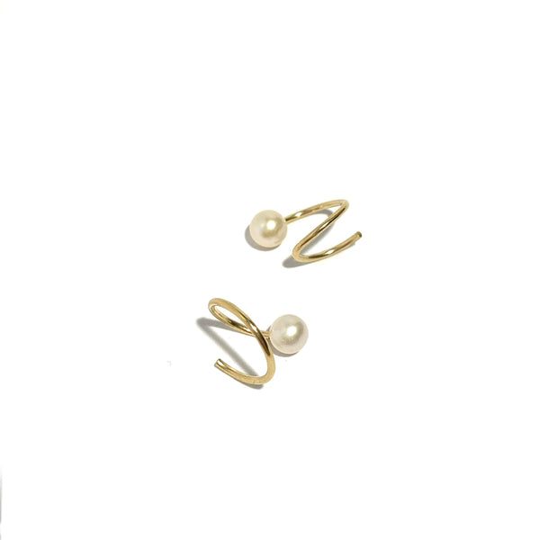 'Swirl Pearl' Silver or Gold