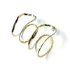 'Bifora 2 Hoops' Polished Brass