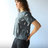 'Boxy Confetti T-Shirt' Silver or Black or Gold