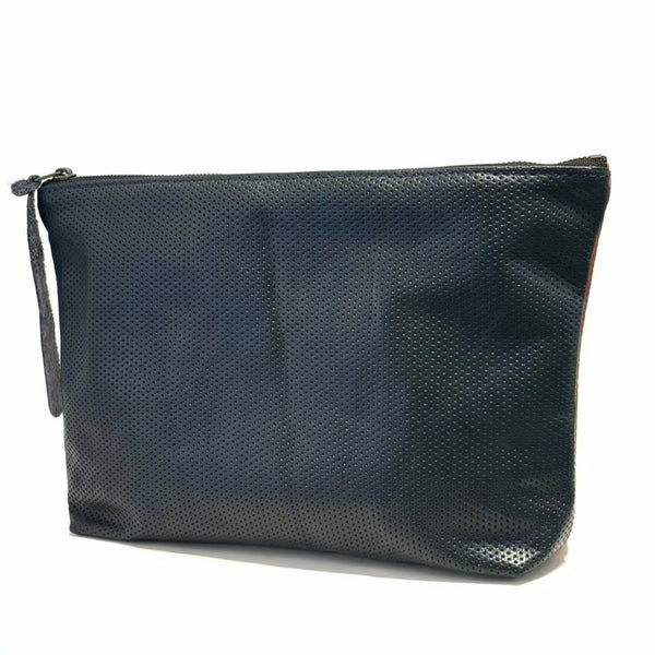 'Two Toned Leather Clutch' Assorted Combinations