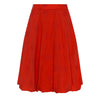 'Cerise Balloon Skirt' Blue, Tomato, and White