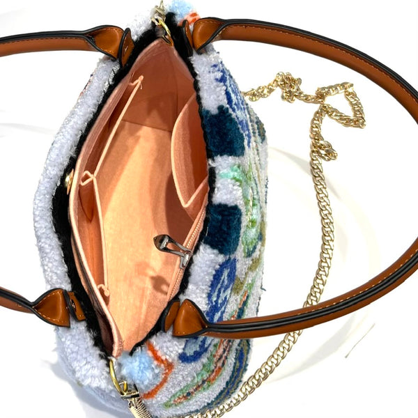 'Floral Blues Satchel'