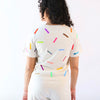 'Confetti Tee' Natural, Black, or Sepia
