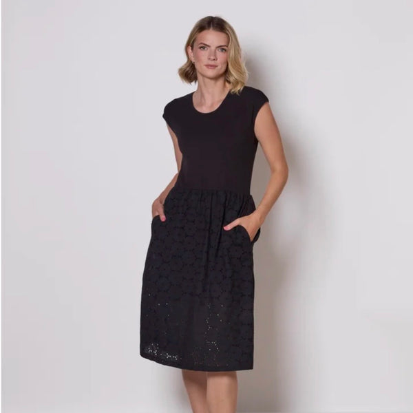 'Primrose Dress' Black or Royal Blue