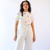 'Confetti Tee' Natural, Black, or Sepia