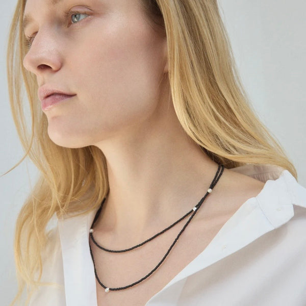 'Olivia Necklace' Black