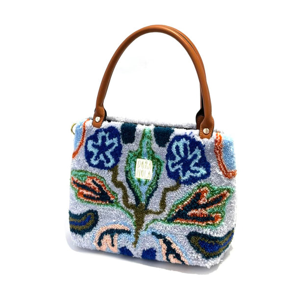 'Floral Blues Satchel'