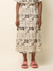 'Susan Skirt' Black Print or Natural Print