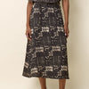 'Susan Skirt' Black Print or Natural Print