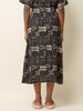 'Susan Skirt' Black Print or Natural Print
