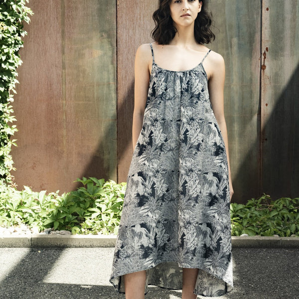 'Bahia Dress' Tropical Jacquard