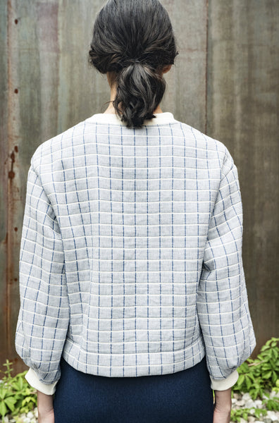 'Kyoto Crewneck' Blue Tiles