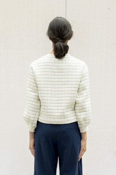 'Kyoto Crewneck' Blue Tiles