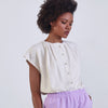 'Nigel Button up Blouse' Oatmeal