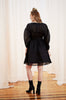 'Lagertha Dress' Sheer Black