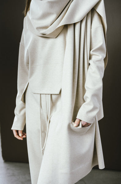 'Skye Pocket Scarf' Charcoal or Sand
