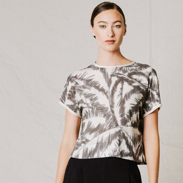 'Tofino Top' Beige/Grey