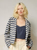'Vesta Jacket' Blue Stripe