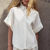 'Lexie Button Up' White