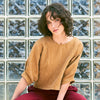 'Delaney Pop Over Blouse' Ivory Stripe