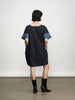 'Petra Dress' Denim Colour Block