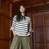 'Dany Pullover' Natural/Black Stripe