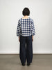 'Daphne Blouse' Navy Check